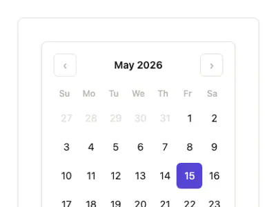 Calendar Standard 5 preview