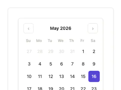 Calendar Standard 6 preview