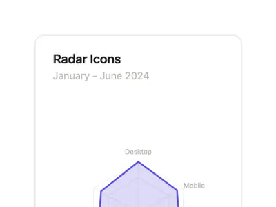 Chart Radar Icons preview