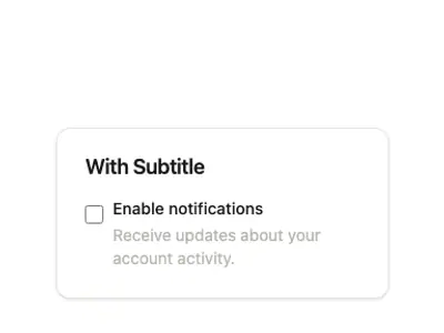 Checkbox Standard 3 preview