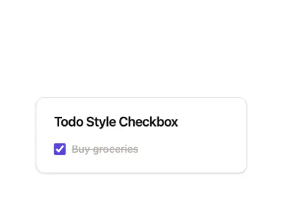 Checkbox Standard 5 preview