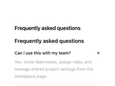 Collapsible Faq 2 preview