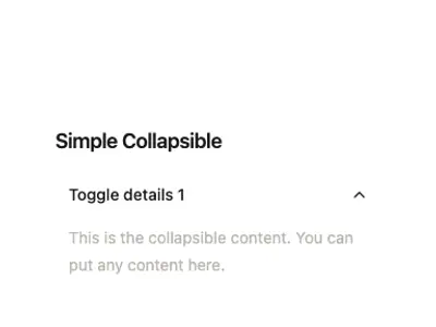 Collapsible Standard 1 preview