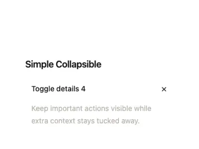 Collapsible Standard 4 preview