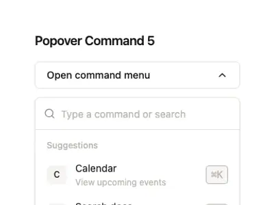 Command Popover 5 preview