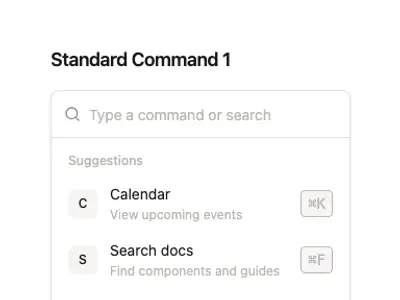 Command Standard 1 preview