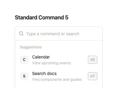 Command Standard 5 preview