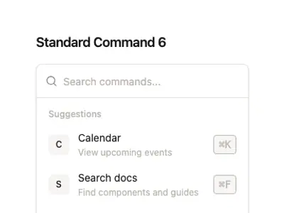 Command Standard 6 preview