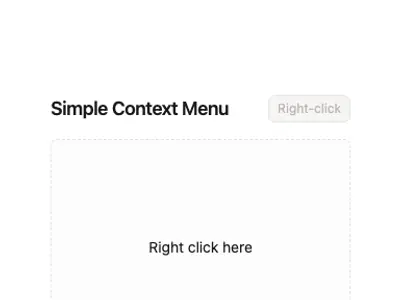 Context Menu Standard 1 preview