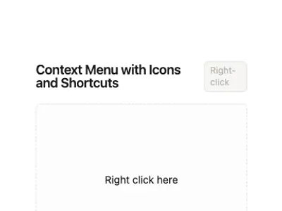 Context Menu Standard 2 preview