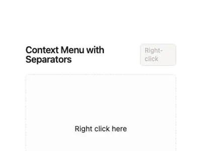 Context Menu Standard 3 preview