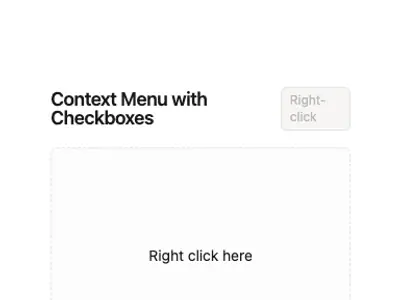 Context Menu Standard 5 preview