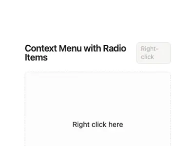 Context Menu Standard 6 preview