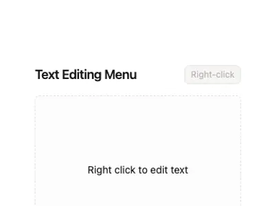 Context Menu Text 1 preview