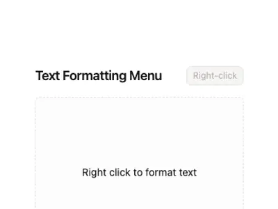Context Menu Text 2 preview