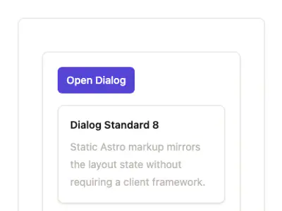 Dialog Standard 8 preview