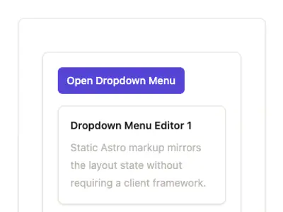 Dropdown Menu Editor 1 preview