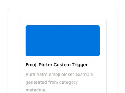 Emoji Picker Custom Trigger preview