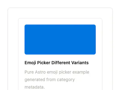 Emoji Picker Different Variants preview