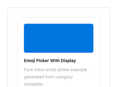 Emoji Picker With Display preview