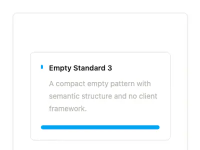 Empty Standard 3 preview
