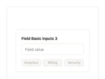 Field Basic Inputs 3 preview