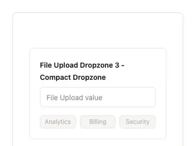 File Upload Dropzone 3 - Compact Dropzone preview