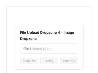 File Upload Dropzone 4 - Image Dropzone preview