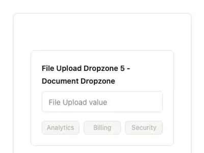 File Upload Dropzone 5 - Document Dropzone preview