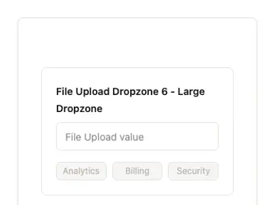 File Upload Dropzone 6 - Large Dropzone preview