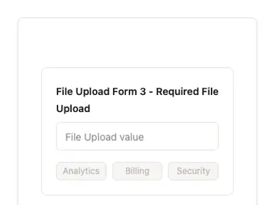 File Upload Form 3 - Required File Upload preview