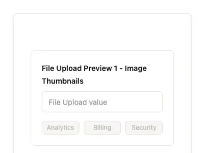 File Upload Preview 1 - Image Thumbnails preview