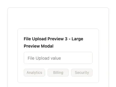 File Upload Preview 3 - Large Preview Modal preview