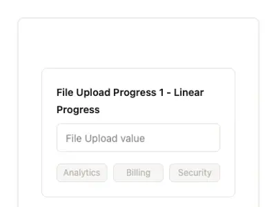 File Upload Progress 1 - Linear Progress preview