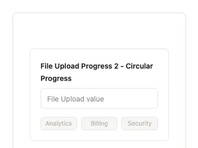 File Upload Progress 2 - Circular Progress preview