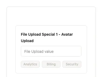 File Upload Special 1 - Avatar Upload preview