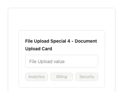 File Upload Special 4 - Document Upload Card preview