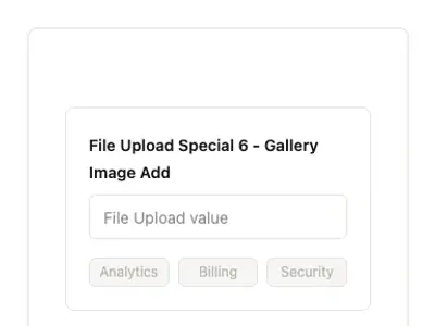 File Upload Special 6 - Gallery Image Add preview