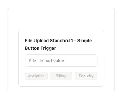 File Upload Standard 1 - Simple Button Trigger preview