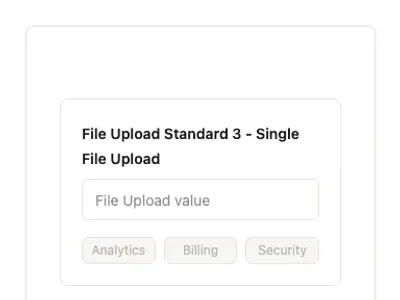 File Upload Standard 3 - Single File Upload preview