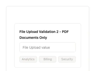 File Upload Validation 2 - PDF Documents Only preview