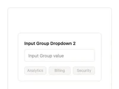 Input Group Dropdown 2 preview