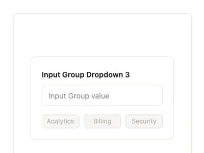 Input Group Dropdown 3 preview