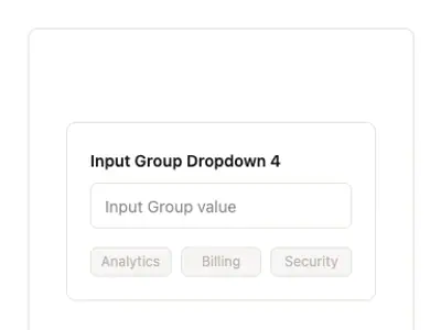 Input Group Dropdown 4 preview