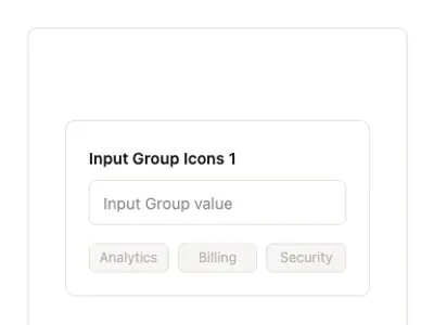 Input Group Icons 1 preview