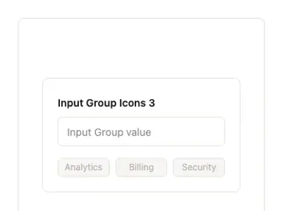 Input Group Icons 3 preview