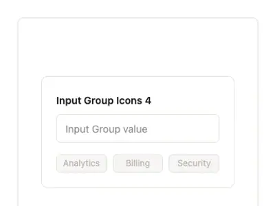 Input Group Icons 4 preview