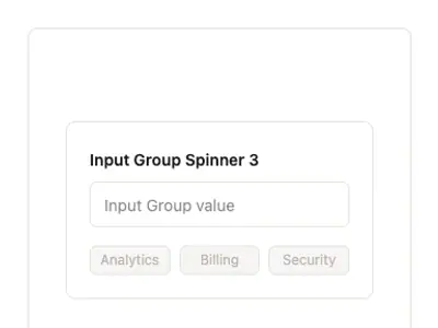 Input Group Spinner 3 preview