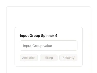 Input Group Spinner 4 preview