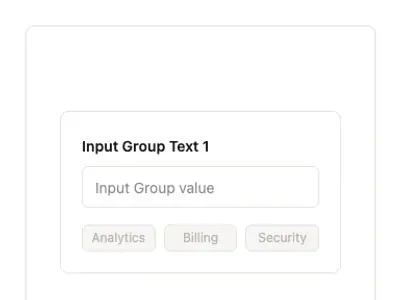 Input Group Text 1 preview